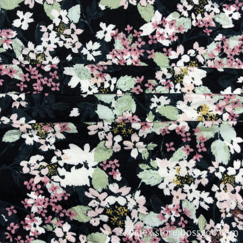 Printed Multi AOP Viscose Spandex Knitted S/J Fabric